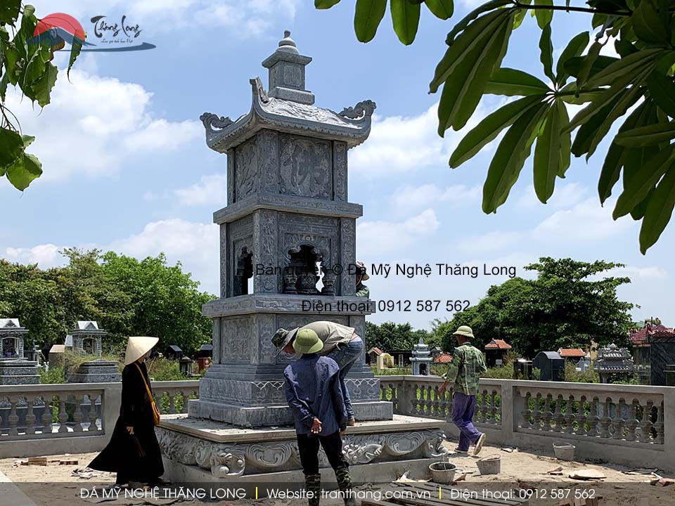 Mộ tháp phật giáo đẹp lắp đătị tại Hưng yên