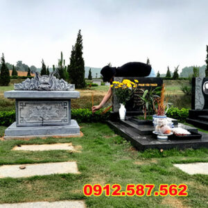 Bàn thờ đá đẹp bằng đá tự nhiên nguyên khối - Đá Thăng Long 001