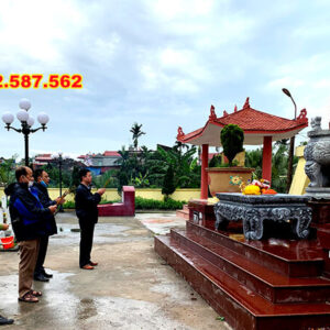 Bàn thờ đá đẹp bằng đá tự nhiên nguyên khối - Đá Thăng Long 007