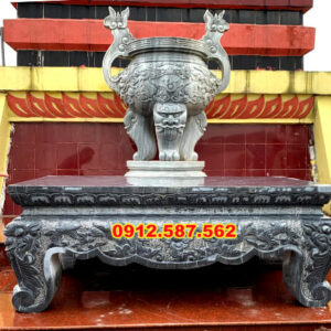 Bàn thờ đá đẹp bằng đá tự nhiên nguyên khối - Đá Thăng Long 008