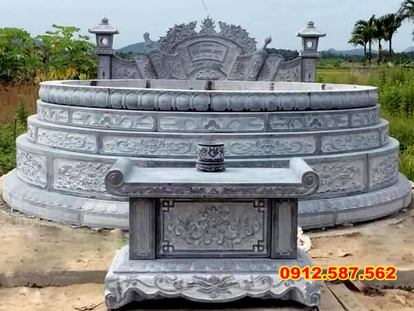 Tổng hợp mẫu lăng mộ đá đẹp, bền, hợp phong thủy & Báo giá chi tiết ban tho da 17 1