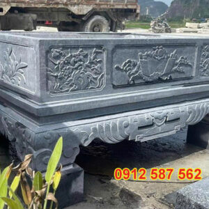 Chậu đá trồng cây cảnh đẹp | Chậu đá tự nhiên nguyên khối | Đá Thăng Long Mẫu 15