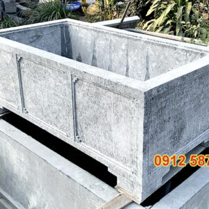 Chậu đá trồng cây cảnh đẹp | Chậu đá tự nhiên nguyên khối | Đá Thăng Long Mẫu 54