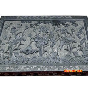 Chiếu đá nhà thờ đẹp - Mẫu chiếu rồng đá nguyên khối - Đá Thăng Long 001