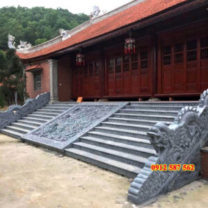 Chiếu đá nhà thờ đẹp - Mẫu chiếu rồng đá nguyên khối - Đá Thăng Long 014