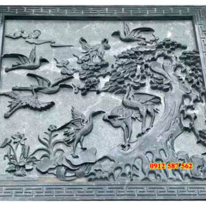 Chiếu đá nhà thờ đẹp - Mẫu chiếu rồng đá nguyên khối - Đá Thăng Long 028