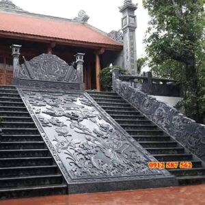 Chiếu đá nhà thờ đẹp - Mẫu chiếu rồng đá nguyên khối - Đá Thăng Long 008
