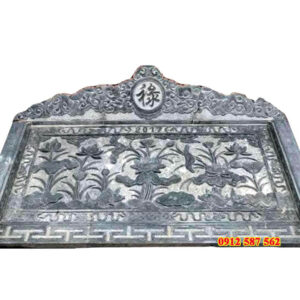 Chiếu đá nhà thờ đẹp - Mẫu chiếu rồng đá nguyên khối - Đá Thăng Long 009