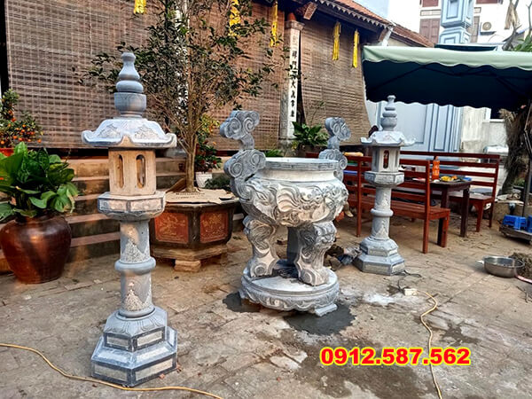 Đèn đá tự nhiên nguyên khối