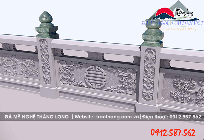 Lan can đá | Đá Mỹ Nghệ Thăng Long | Mẫu – 034 Lan can đá | Đá Mỹ Nghệ Thăng Long