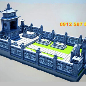 Khu lăng mộ đá Ninh Bình đẹp bền vững – Đá Mỹ Nghệ Thăng Long – Mẫu 004