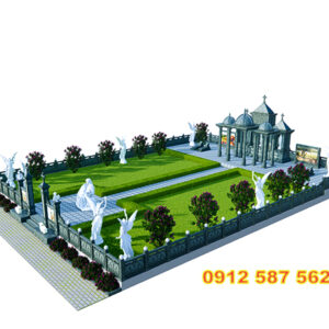 Sản phẩm: Khu lăng mộ đá | Đá Thăng Long | Mẫu 008