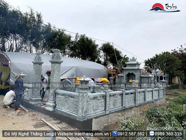 Xây dựng mồ mả bằng đá tại Lạng Sơn