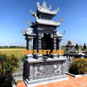 Lăng thờ đá đẹp, chạm khắc tinh tế – Đá Mỹ Nghệ Thăng Long – Mẫu 010