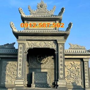 Lăng thờ đá xanh rêu nguyên khố