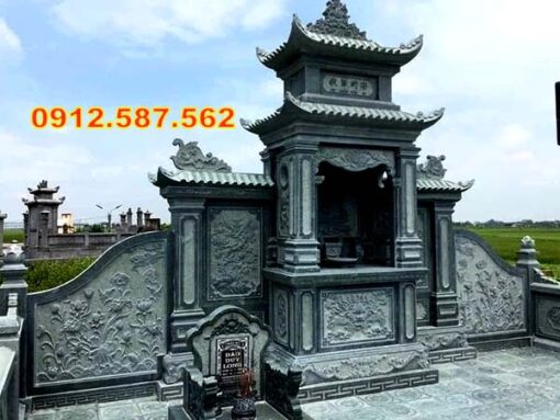 Mẫu lăng thờ đá và long đình đá đẹp, chế tác tinh xảo, giá tốt tại Đá Thăng Long.