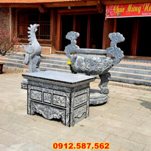 Lư hương đá đẹp - Mẫu đỉnh đá thiên nhiên - Đá Thăng Long 007