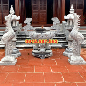 Lư hương đá đẹp - Mẫu đỉnh đá thiên nhiên - Đá Thăng Long 009
