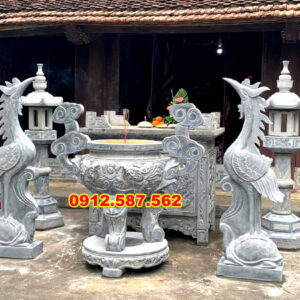 Lư hương đá đẹp - Mẫu đỉnh đá thiên nhiên - Đá Thăng Long 017