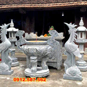 Lư hương đá đẹp - Mẫu đỉnh đá thiên nhiên - Đá Thăng Long 021