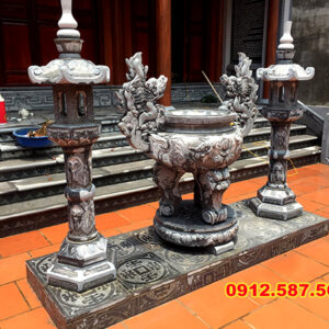 Lư hương đá đẹp - Mẫu đỉnh đá thiên nhiên - Đá Thăng Long 023