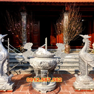 Lư hương đá đẹp - Mẫu đỉnh đá thiên nhiên - Đá Thăng Long 026