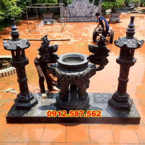 Lư hương đá đẹp - Mẫu đỉnh đá thiên nhiên - Đá Thăng Long 030