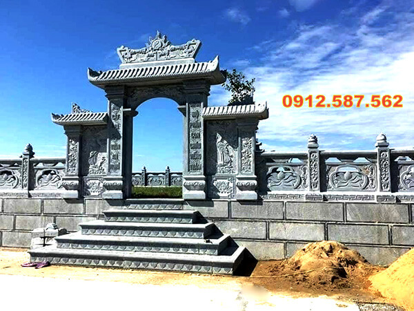 Cổng đá lăng mộ tự nhiên nguyên khối