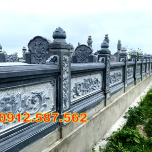 Lan can đá đẹp – Lan can nhà thờ, chùa, từ đường chế tác tinh xảo Mẫu 15