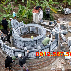 Lan can đá đẹp – Lan can nhà thờ, chùa, từ đường chế tác tinh xảo Mẫu 19