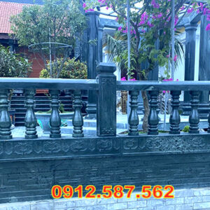Lan can đá đẹp – Lan can nhà thờ, chùa, từ đường chế tác tinh xảo Mẫu 20