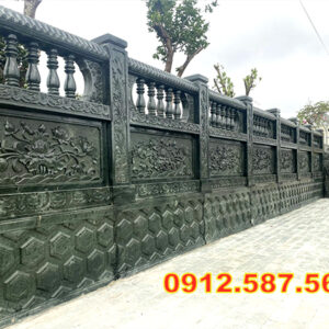 Lan can đá đẹp – Lan can nhà thờ, chùa, từ đường chế tác tinh xảo Mẫu 27