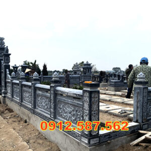Lan can đá đẹp – Lan can nhà thờ, chùa, từ đường chế tác tinh xảo Mẫu 30