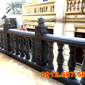 Lan can đá đẹp – Lan can nhà thờ, chùa, từ đường chế tác tinh xảo Mẫu 34