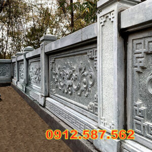 Lan can đá đẹp – Lan can nhà thờ, chùa, từ đường chế tác tinh xảo Mẫu 41