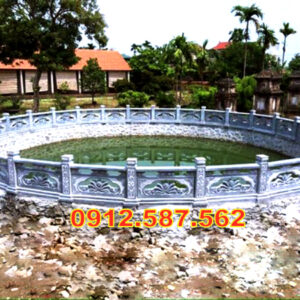 Lan can đá đẹp – Lan can nhà thờ, chùa, từ đường chế tác tinh xảo Mẫu 47