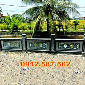 Lan can đá đẹp – Lan can nhà thờ, chùa, từ đường chế tác tinh xảo Mẫu 51