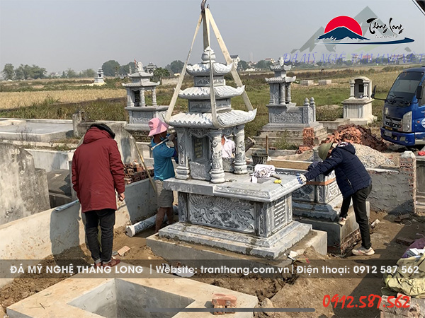 Mộ Đá ba mái | Đá Mỹ Nghệ Thăng Long | Mẫu – 025 Mộ Đá ba mái | Đá Mỹ Nghệ Thăng Long