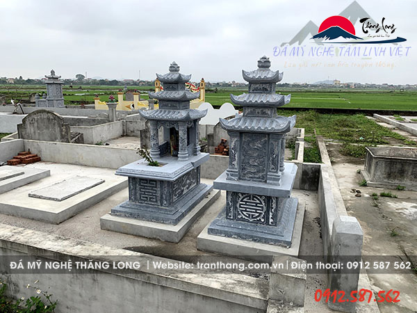 Mộ Đá ba mái | Đá Mỹ Nghệ Thăng Long | Mẫu – 026 Mộ Đá ba mái | Đá Mỹ Nghệ Thăng Long