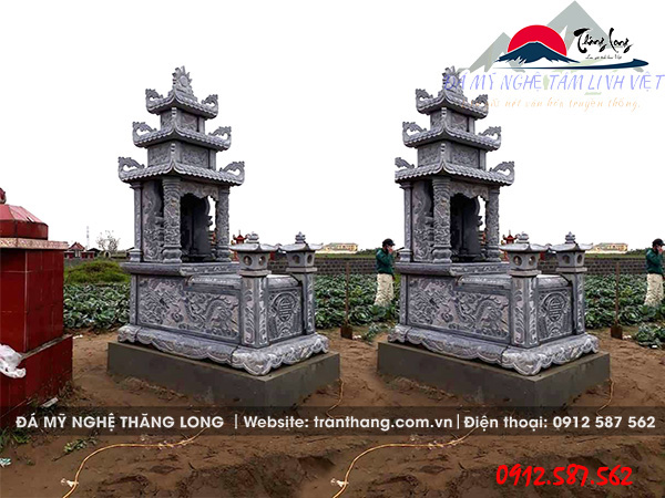 Mộ Đá ba mái | Đá Mỹ Nghệ Thăng Long | Mẫu – 029 Mộ Đá ba mái | Đá Mỹ Nghệ Thăng Long