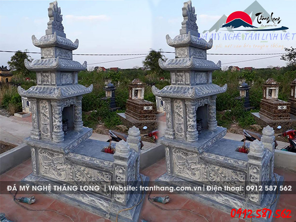Mộ Đá ba mái | Đá Mỹ Nghệ Thăng Long | Mẫu – 030 Mộ Đá ba mái | Đá Mỹ Nghệ Thăng Long