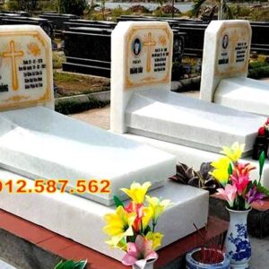 Mộ đá Công giáo – Mẫu mộ đẹp cho người theo đạo Thiên Chúa - Mẫu 10