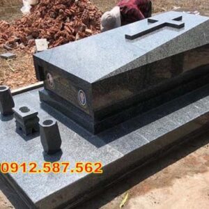 Mộ đá Công giáo – Mẫu mộ đẹp cho người theo đạo Thiên Chúa - Mẫu 11