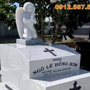 Mộ đá Công giáo – Mẫu mộ đẹp cho người theo đạo Thiên Chúa - Mẫu 13