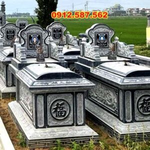 Mộ đá đơn giản – Mẫu mộ đá đẹp, bền chắc, giá hợp lý - Mẫu 09