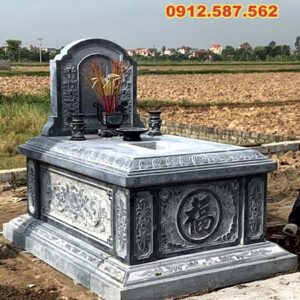 Mộ đá đơn giản – Mẫu mộ đá đẹp, bền chắc, giá hợp lý - Mẫu 17