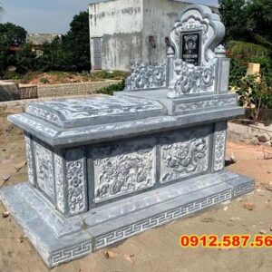 Mộ đá đơn giản – Mẫu mộ đá đẹp, bền chắc, giá hợp lý - Mẫu 21