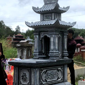 Mộ đá hai mái | Đá Thăng Long | Mẫu 009