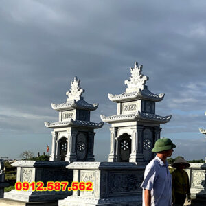 Mộ đá hai mái | Đá Thăng Long | Mẫu 016