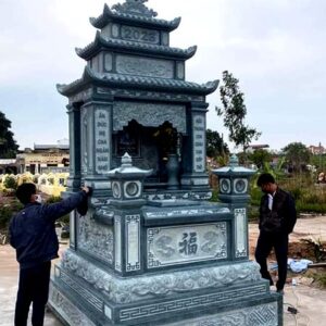 Mộ đá hai mái | Đá Thăng Long | Mẫu 020